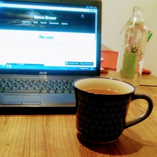 Meine Neue Bunzlauer Tasse von Wien schon eingeweiht 